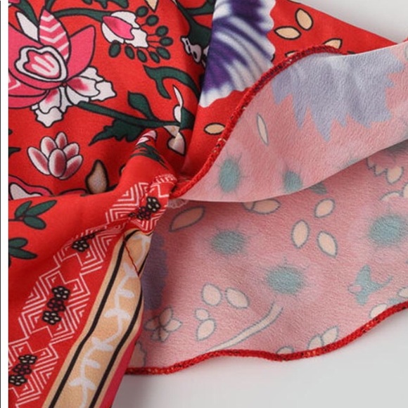 ❌SOLD❌BOHO WRAP DRESS - Picture 6 of 8